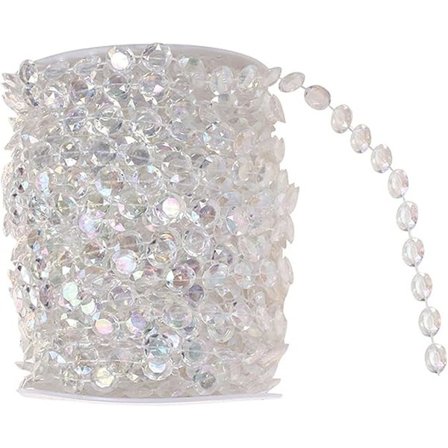 Helminauha kirkkaat kristallinhelmet 30 m akryyli värikkäät kiekot koristeellinen rulla ketju väärennetyt kristallit helmet ketjunauha