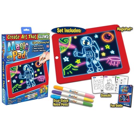 Strålningsfri Magic Pad Light Up LED Board .Rita Radera Repetera