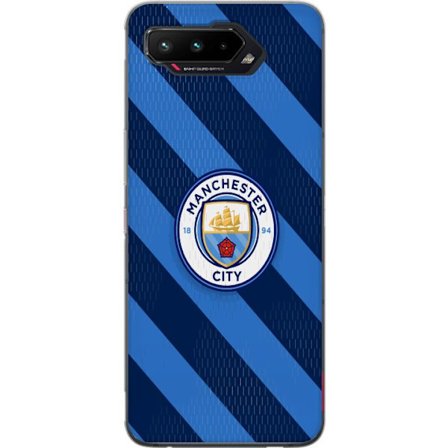 Kompatibelt Mobilskal till Asus Asus ROG Phone 5 Paris Saint-Germain klubbmärke med Eiffeltorn, blå cirkulär logotyp med röd mittlinje och detalje