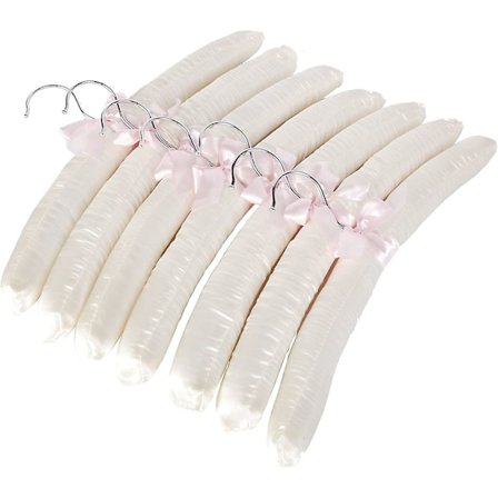 Pehmustetut värilliset satiiniset henkarit, erittäin kestävät, 38 cm, 10 kpl