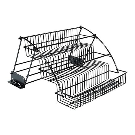 Metall 3-vånings utdragbar kryddhylla - Retractable Capacity Shelf Organizer för skåp A