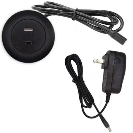 2 Port USB Skrivbordsinbyggd USB-laddare För Laptop Telefon Snabbladdning