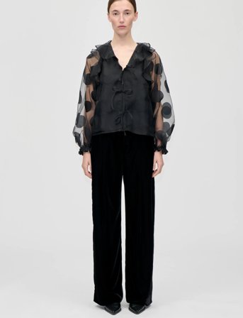 STINE GOYA 2460 Dotted Organza, Multi Ruffle R - Black - M