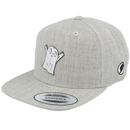 Lilla Spöket Laban - Harmaa snapback Lippis - "Kids Laban Heather Grey Snapback " @ Hatstore