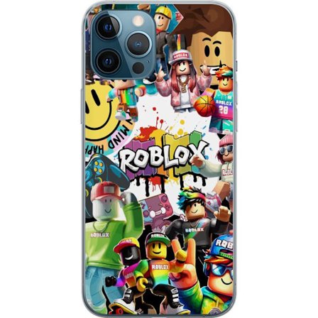Kompatibelt Mobilskal till Apple Apple iPhone 12 Pro Max Roblox graffiti-kollage med färgglada karaktärer, livliga mönster och energiska element i