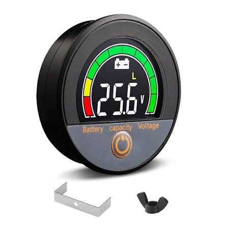 12V 24V 48V 60V 84V Vedenpitävä IP67 Akun kapasiteetin jännitemittari