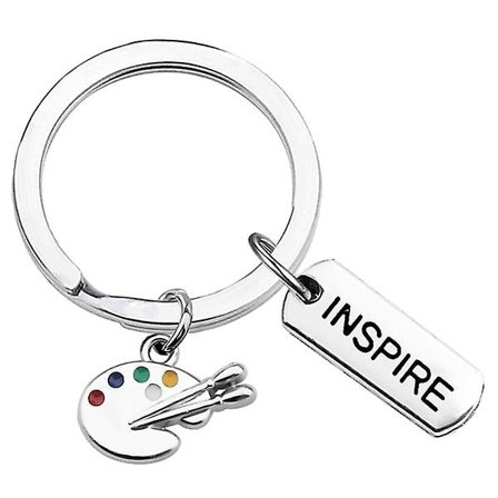 1 st Graduation Key Ring Måla Bricka Nyckelring Konstnärspresenter Pensel Nyckelring - spot försäljning