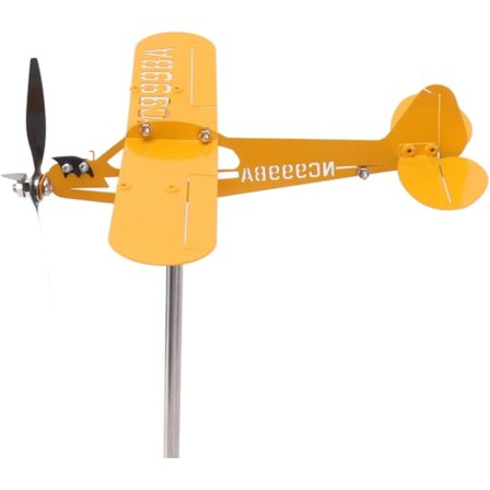 3D Metall Fly Værfløy, Utendørs Tak Vindretningsindikator, Hagedekorasjon