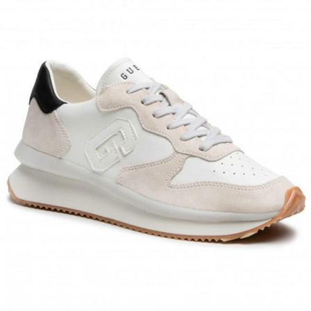 Guess Sneakers Fm5Run Lea12 , Wit , Heren , Maat: 42 EU