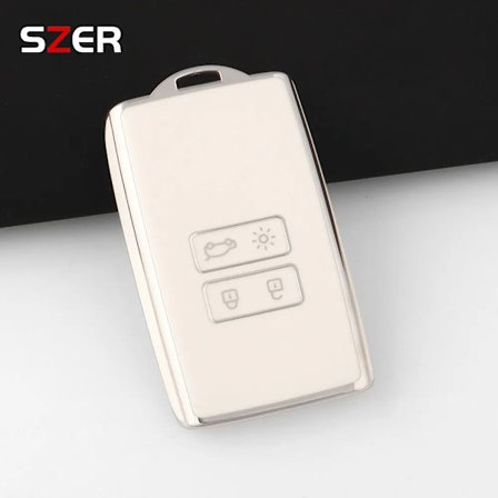 TPU Bil Nøgle Etui Cover Skal Til Renault Koleos Captur Megane Clio Scenic Talisman Arkana Til Dacia Sandero Kort Fob Nøglering