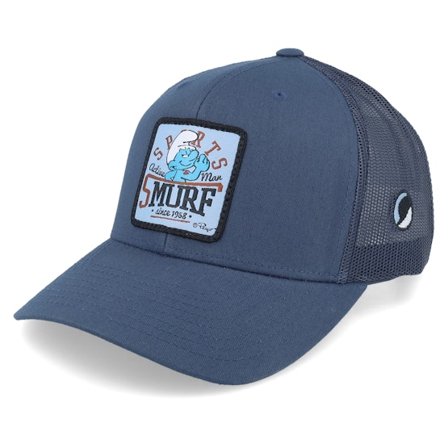 The Smurfs - Blå trucker Keps - "Sport Smurf Navy Trucker " @ Hatstore