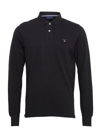 Solid Pique Ls Rugger Black GANT
