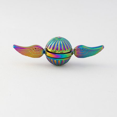 Angel Wings Alloy Fidget Spinner – Amerikansk stil Cupid-vingar, Golden Snitch-design, enkel modell