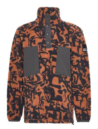 Pank Hudson Snap M Knitwear Half Zip Pullover Monivärinen/Kuvioitu Jack Wolfskin