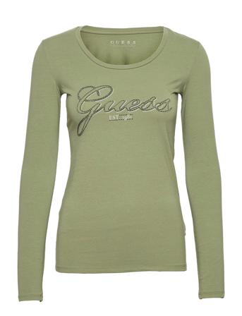 Ls Cn Raisa Tee Green GUESS Jeans