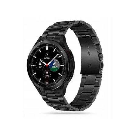 Tech-Protect kellon ranneke ruostumaton Samsung Galaxy Watch4, musta