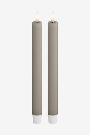 DeluxeHomeart - LED-kronelys 2,2x24 cm 2 stk. - Beige - Lys - Fra Homeroom