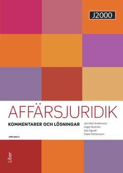 J2000 Affärsjuridik, Kommentarer och lösningar