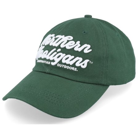Northern Hooligans - Groen unconstructed Cap - Scandinavian Outdoors Forest Green Dad Cap @ Hatstore
