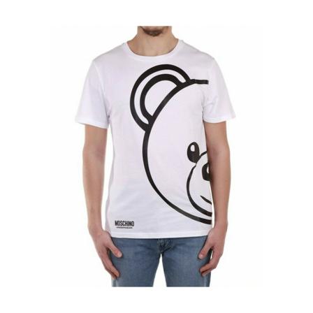 Moschino, T-shirt Es 22Mo 03 A1909 8106 Biały, Mężczyzna, Rozmiar: S