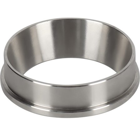 Espresso kaffetrakter i rustfritt stål, indre ring for kaffekort, 53 mm doseringsring, sølvhvit