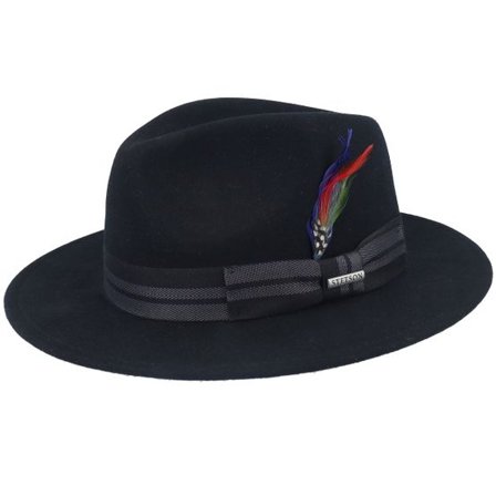 Stetson - Svart traveler Hatt - Woolfelt Black Traveller @ Hatstore