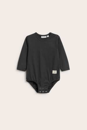 Kappahl | Langermet babybody Svart 80 | Svart