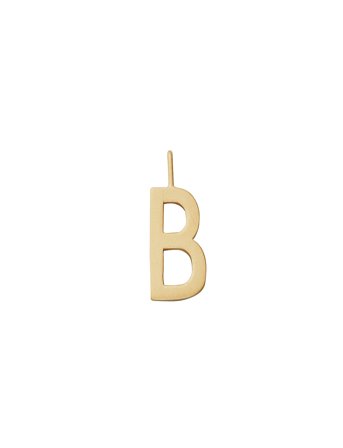 Design Letters Letter For Initial Necklace A-Z (18K Gold-Plated) - Gold - 16 MM