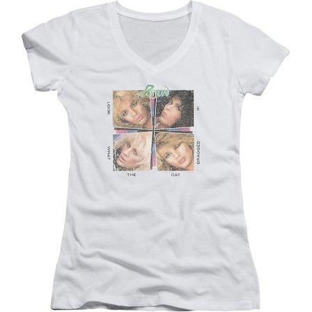 Junior Look What The Cat Dragged In Gift V-ringad T-shirt