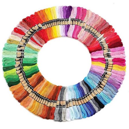 200 nystan brodergarn / moulinegarn multicolor