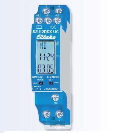 Eltako 23200901 Koblingsur 16 A/250 V AC, Elfordeling & strømforsyning