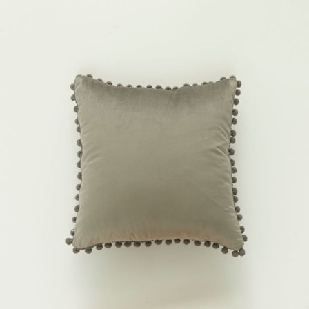Örngott Pompoms Edges Ultra Soft Velvet Cover Soffa Soffa Svankkuddar Case