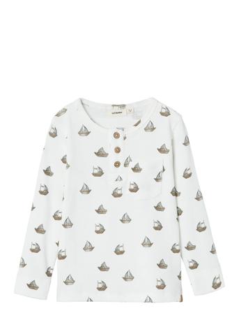 Nmmgavo Ls Slim Top Lil Tops T-shirts Long-sleeved T-shirts Cream Lil'Atelier