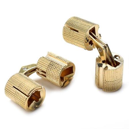 Messinki Piilotettu Sarana, 6 Kpl Piilotettuja Sylinterisaranoita 180 Asteen Auki Avautumiskulma Näkymätön Korurasia Sarana DIY Käsityötarvike (10mm, 
