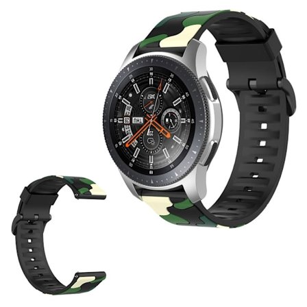Holdbar camouflage-urrem til Samsung Galaxy Watch - Grøn