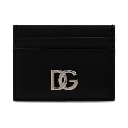 Dolce & Gabbana, Card holder with logo Czarny, Mężczyzna, Rozmiar: ONE Size