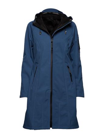 Long Raincoat Outerwear Rainwear Rain Coats Blå Ilse Jacobsen