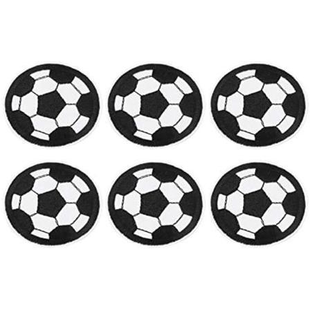 Tyg fotboll broderad lapp Flera mönster Dekorerad Diy