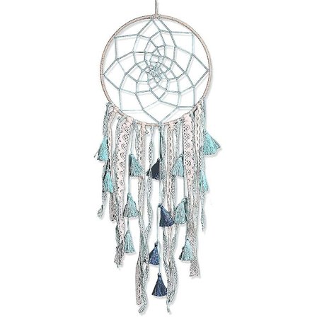 Håndlaget drømmefanger, Bohemian Makramé Veggteppe Mandala Måne Drømmefanger