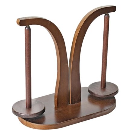 Holder for to garnnøster, magnetisk garnholder for strikking og hekling, garnspinner i tre for hekling, hekletilbehør