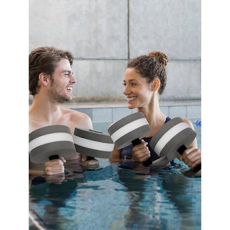 Bästa Erbjudandet-Vattenhantlar Fitness Hantlar Vattensport Svamp Typ Flytande Lättvikt EVA 1 Par Simbassäng Träning