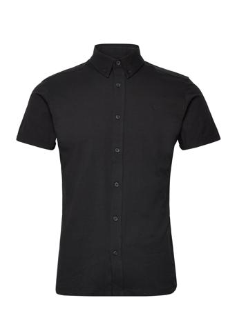 Hudson Stretch Shirt S/S Kortermet Skjorte Svart Clean Cut Copenhagen*Betinget Tilbud