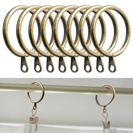 50-pack metallgardinringar 38 mm innerdiameter (mässing)
