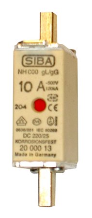 SIBA 2000313.80 Knivsäkring NH1, gL/gG 80 A, 3-pack, Elfördelning & strömförsörjning