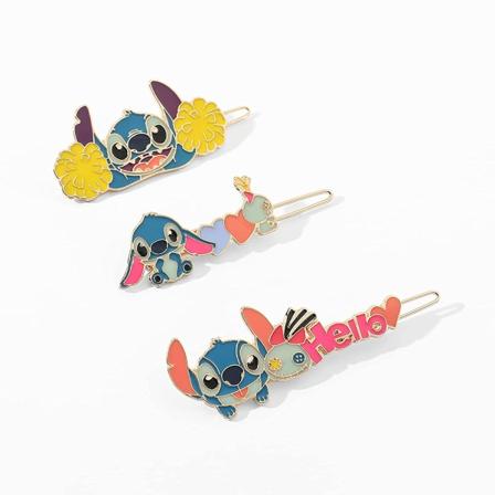 Sööt Cartoon Stitch -sähköpinnit - Makea muotihiusten hienot tarvikkeet lahja naisille tytölle syntymäpäivä vuosipäivä korut (Frozen barrettes 326)