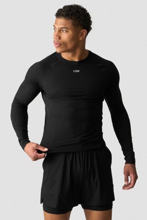 ICANIWILL - Ignite Muscle Fit Long Sleeve Black - Langærmet - Herrer - Træningstøj fra ICIW