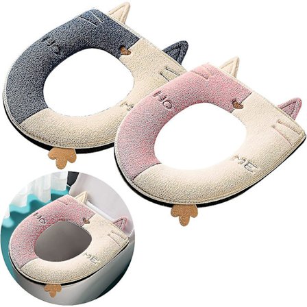 Thickened Toilet Seat Cushion Cover Is Universal, Warm, Washable And Reusable Gift