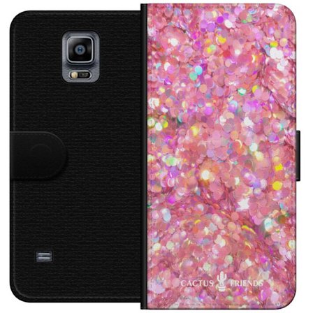Kompatibel Tegnebogsetui til Samsung Samsung Galaxy Note 4 Cactus and Friends – PinkGlitter