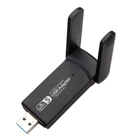 1300 Mbps 2,4G+5Ghz trådløst netværkskort Usb Bluetooth-kompatibelt+Wifi 2-i-1