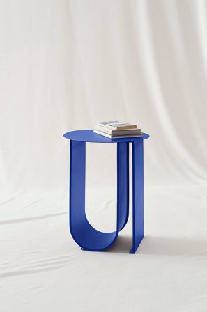 Jotex - Sidebord, Diameter 40,5 Cm Blå - LOSTALLO - Kjøp Sidebord & småbord hos Jotex